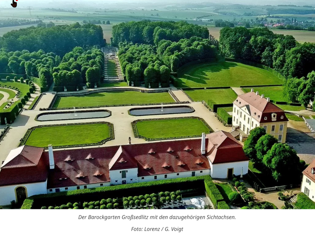 Der Barockgarten Großsedlitz mit den dazugehörigen Sichtachsen